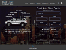 Tablet Screenshot of deepellumautoglass.com